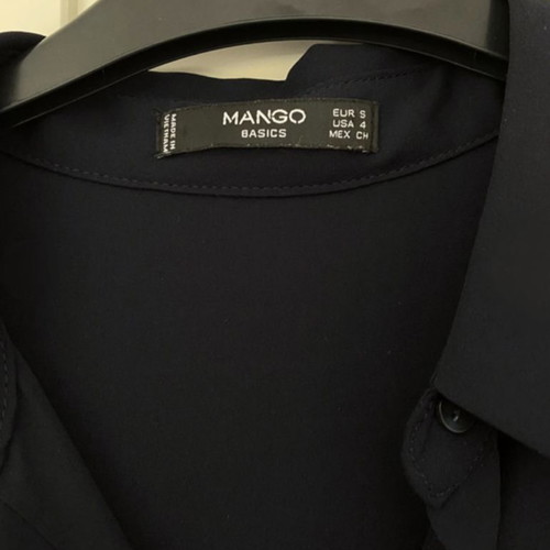 Mango small shirt used, classic black, loose polyester