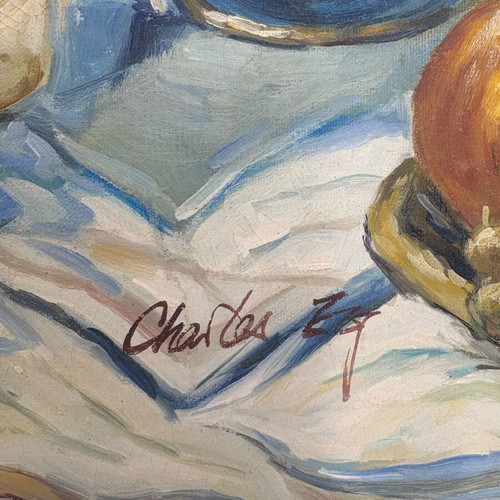 Painting used, 4th piece from the Charles collection