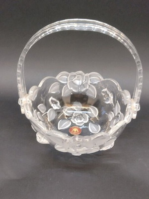 Walther Glas crystal glass basket candy dish like new