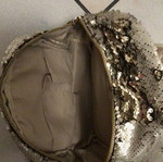 Backpack bag with sequins used