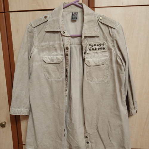Oversized women's shirt Zara beige medium like new