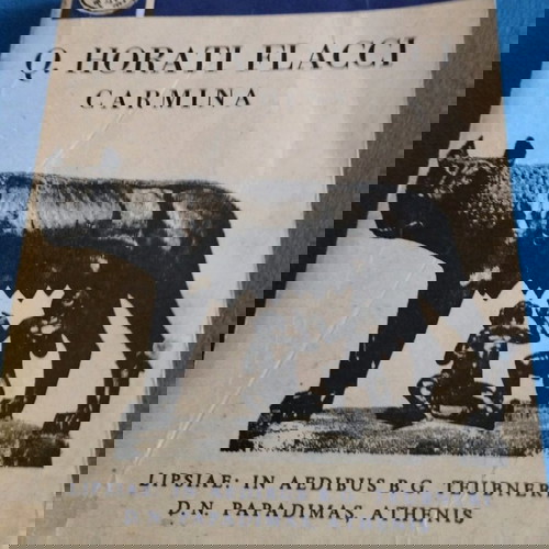 Q. Horati Flacci Carmina μεταχειρισμένο με φθορά εξωφύλλου