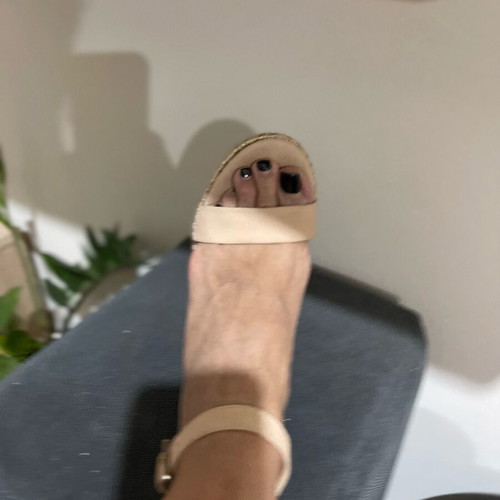 Platforms like new, chic and elegant, 14cm heel, size 38