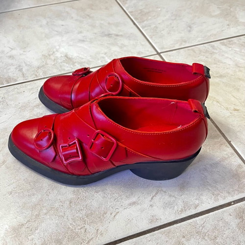 Camper Twins women's red leather shoes like new