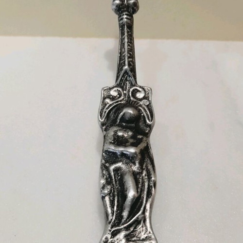Collectible tin spatula like new, Scandinavian art 1950s