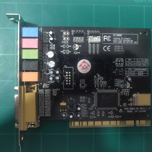 Diamond XtremeSound 5.1 (SC3000) sound card used, PCI