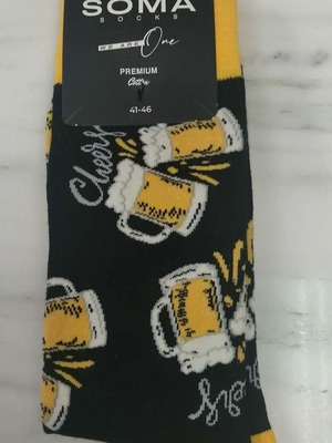 Soma Socks Beer one size 40-46, new