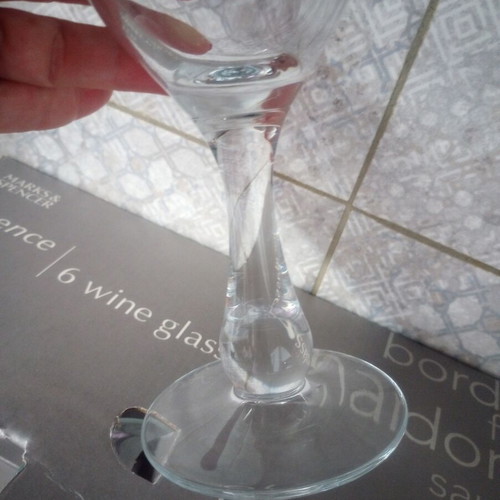 Marks & Spencer Essence Wine Glasses Set of 6 New