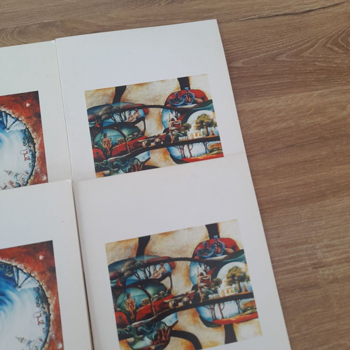 Greeting cards set of 4, slightly yellowed