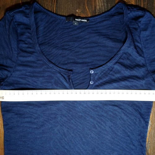 Tally Weijl Blue Slim Fit Shirt Small Like New