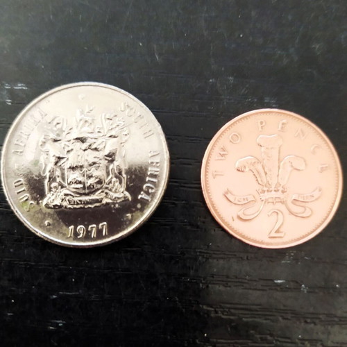 Coins used, pack of 24 pieces from various countries