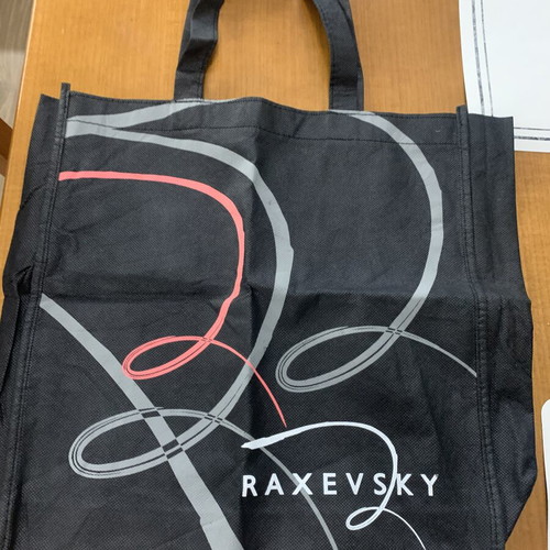 Raxevsky fabric shoulder bag, black, 39x36x10 cm