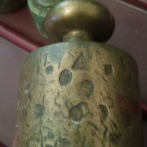 Brass scales used, pack of 4, 400 gr, Austria origin