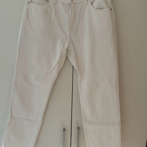 Mango white denim pants like new, size M