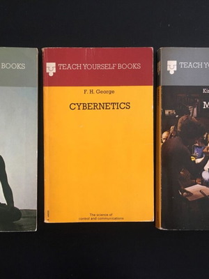 Teach Yourself Books 3 used English books Music, Yoga, Cybernetics