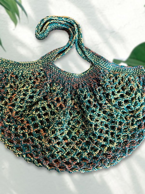 Forest Handmade Mesh Market Bag