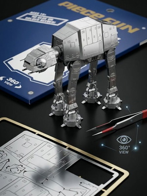 Star Wars AT-AT Imperial Walker 3D metal puzzle Piece Fun