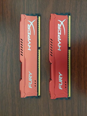 HyperX Fury Kingston RAM DDR3 8GB 1600MHz σαν καινούργιο