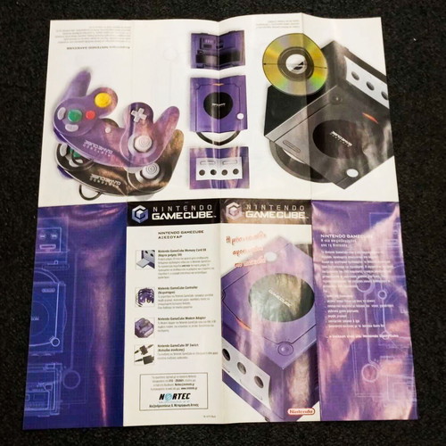 Nintendo Gamecube advertising brochures set of 2, very good condition