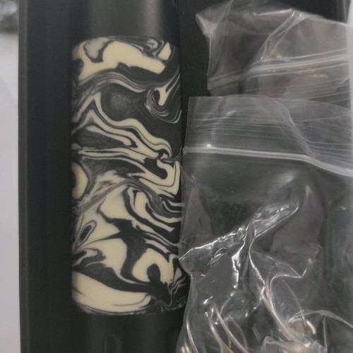Arcless by Mechlyfe Mechanical Mod black and white resin steel new