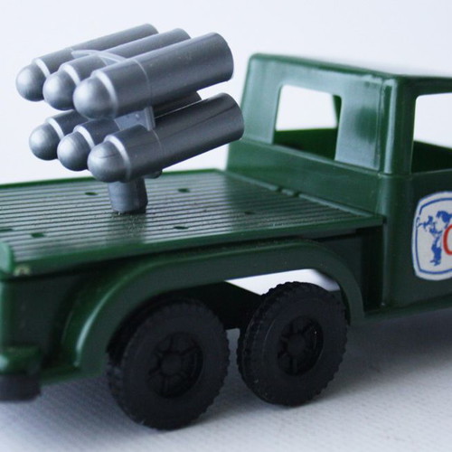 Vintage 70's Greek military rocket launcher truck 17cm Grecostyl new