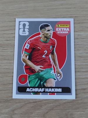 Panini Extra Achraf Hakimi Silver Sticker World Cup 2026 like new