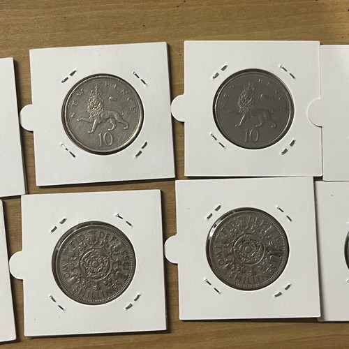 British coins vintage collection, lot of 11, like new