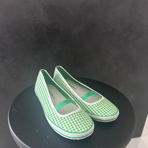 Alexi Andriotti ballet flats new, green-white checked, size 39