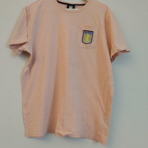 Avfc men's mako t-shirt like new, salmon color, size L