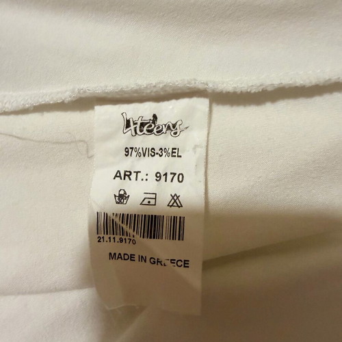 Strapless women's blouse 4teens size M white and gold like new
