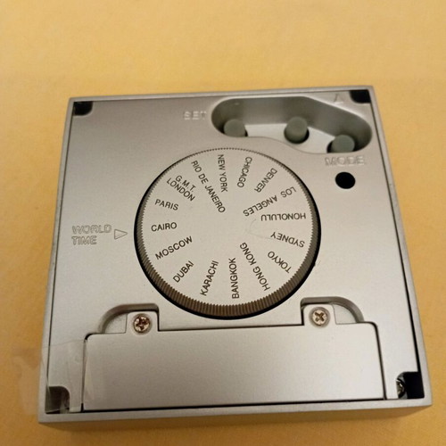 Philippi World Time Clock new, cast metal with powder coating
