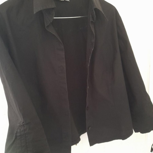 Short fitted shirt black, used, size M