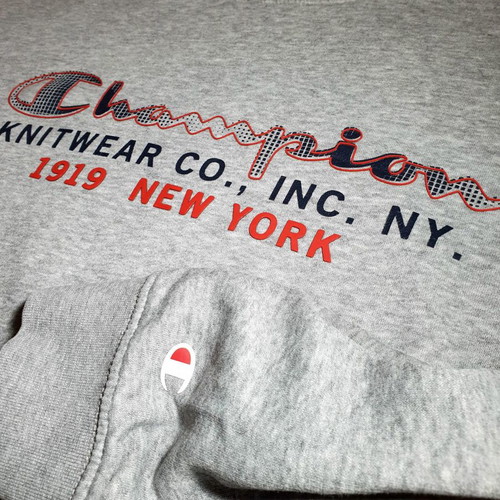 Champion men's sweatshirt light gray size L like new