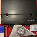 Professional drawing set used with tools and papers
