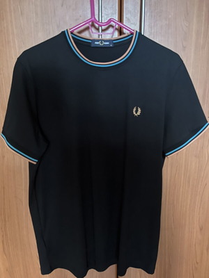 Fred Perry Twin Tipped T-Shirt μαύρο μέγεθος M σαν καινούργιο