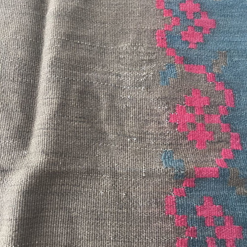 Handmade kilim used, single piece, loom woven