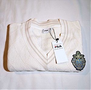 Αυθεντικό FILA ανδρικό ή γυναικείο πουλόβερ, καινούριο με ετικέτα, κάνει και για δώρο μέγεθος L.