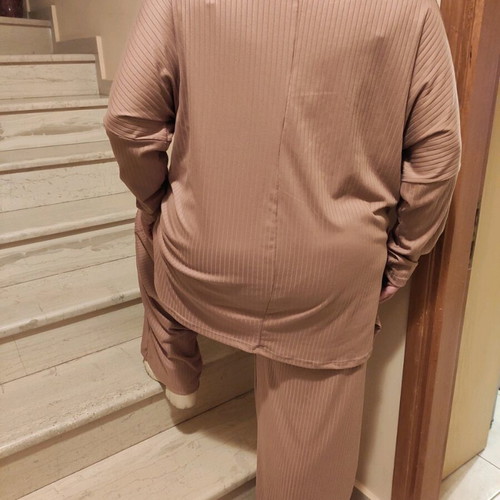 Set blouse and palazzo pants XL like new, beige, brand Honey