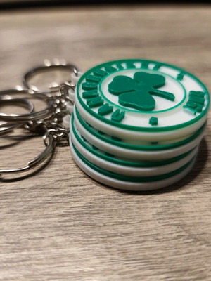 Panathinaikos keychain set of 4 new with 3D printing