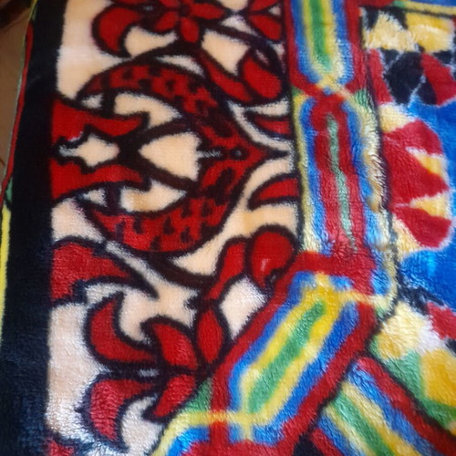 Vintage Velour Blanket double size new old stock