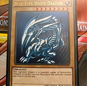 blue-eyes white dragon ultra rare 1st edition anime artwork