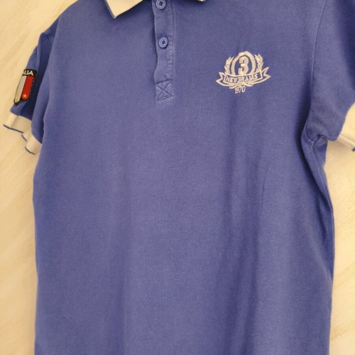 New Brams men's polo shirt intense blue Large like new