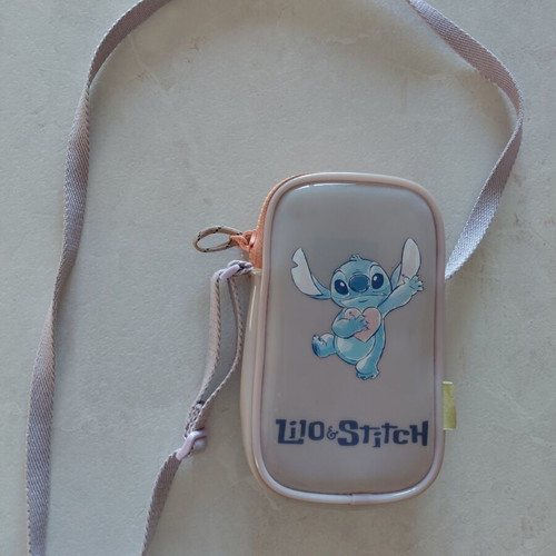Lilo & Stitch crossbody bag used, purple, Zara