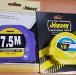 Johnney measuring tapes set 5m and 7.5m new