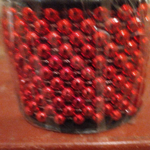 Vintage Christmas pearl garland new, set of 4 pieces
