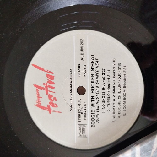 Boogie with Hooker n' Heat vinyl LP used, French edition