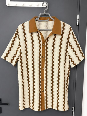 Men’s Vintage Short Sleeves Shirt used, size L, 80’s style