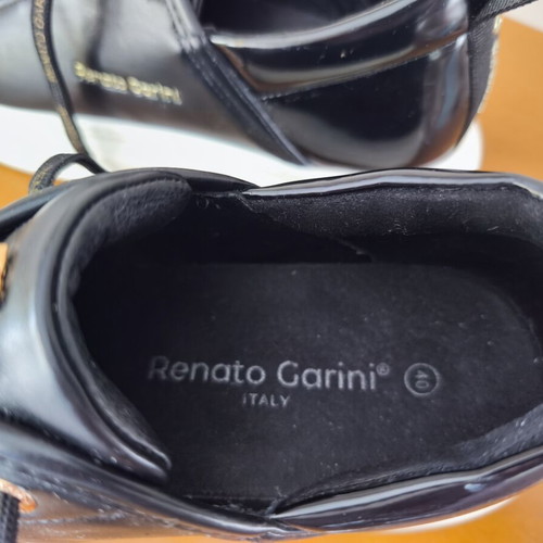 Renato Garini Black Sneakers like new with gold details size 40