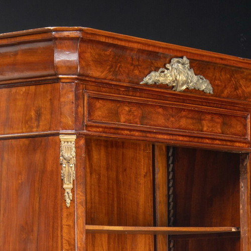French display cabinet like new, walnut