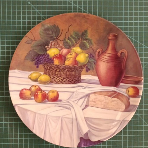 Collectible wall plates set of 3, new, German porcelain WM Wieder